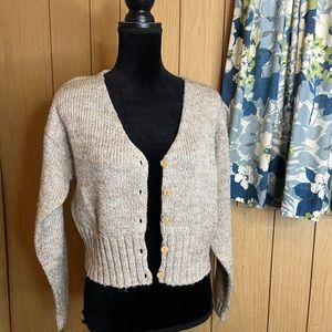 Vintage 90s cropped cardigan-Medium